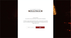 Desktop Screenshot of champagne-bollinger.com